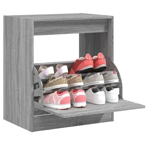 Szafka na buty, szary dąb sonoma, 60x42x69 cm Lumarko! - Hurtownia wielobranżowa Lumarko Ograniczona ilość